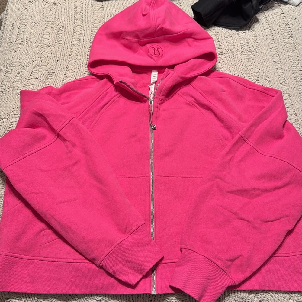 Lululemon Oversized Full Zip Scuba Sonic Pink Size XL/XXL